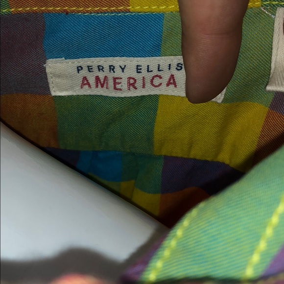 Perry Ellis Men’s Short Sleeve Multi-Colored Shirt. Make an offer! - Picture 3 of 4